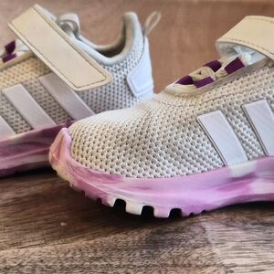 adidas Kids Sneakers in White and Pink